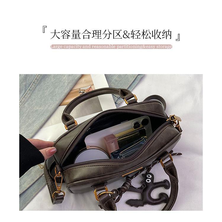 Applique Faux Leather Crossbody Bag Product Image