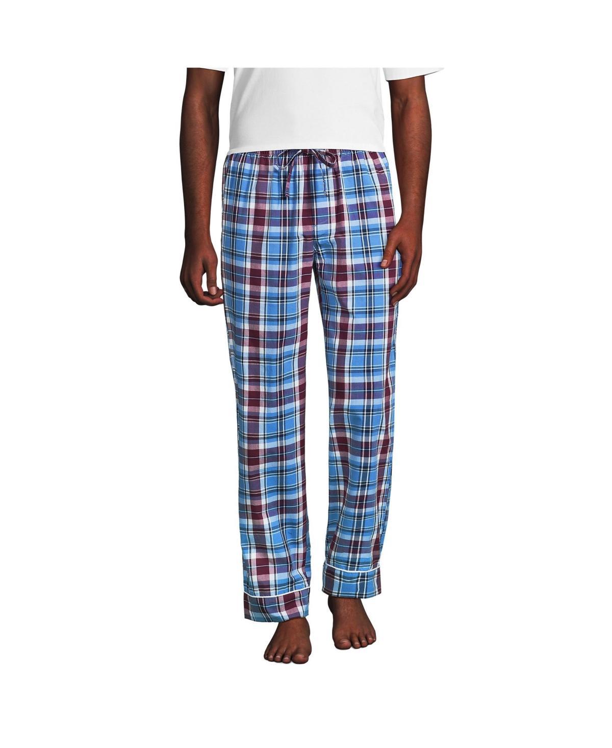 Men's Lands' End Essential Pajama Pants, Size: Large, Blue Chambray Product Image