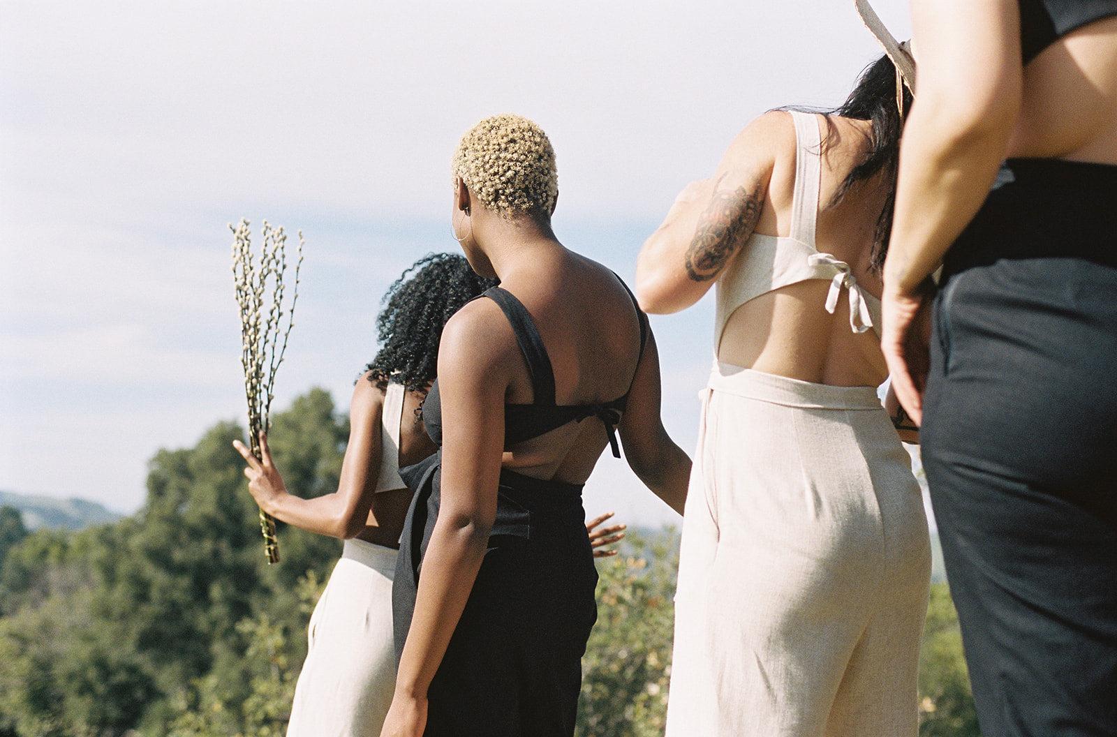 Liberty Jumpsuit in Black Linen Product Image