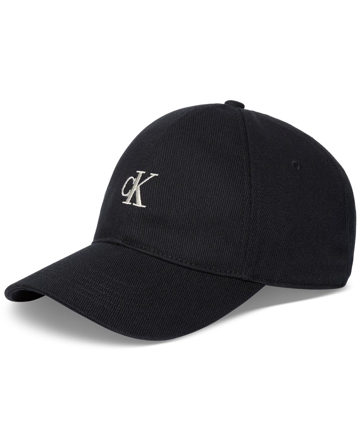 Calvin Klein Mens Compact Monogram Logo Baseball Cap - Black Product Image