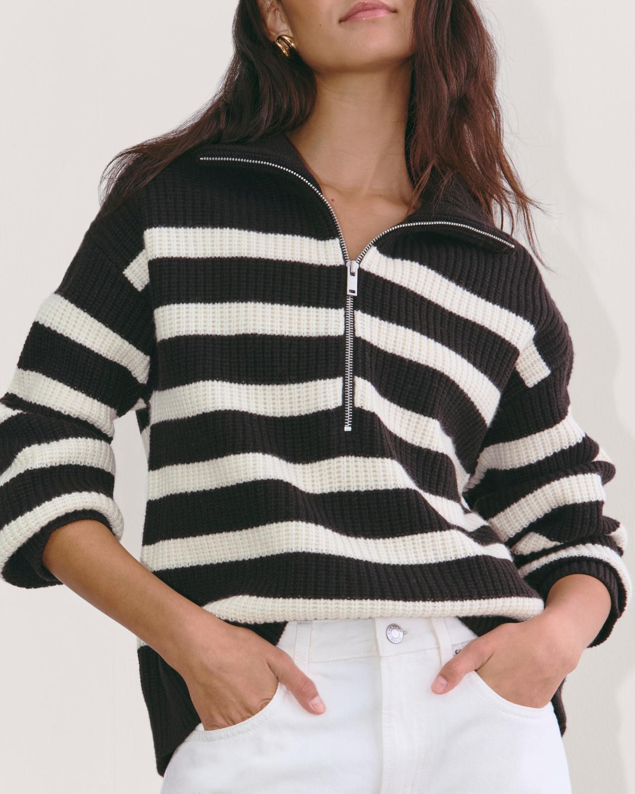 The Half-Zip Sweater in Luxe Merino Product Image