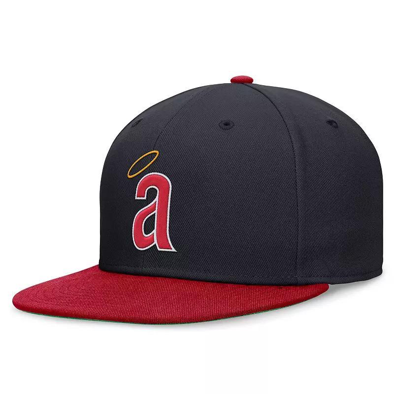 Mens Nike Navy/Red California Angels Rewind Cooperstown True Performance Fitted Hat Mlb Blue Product Image