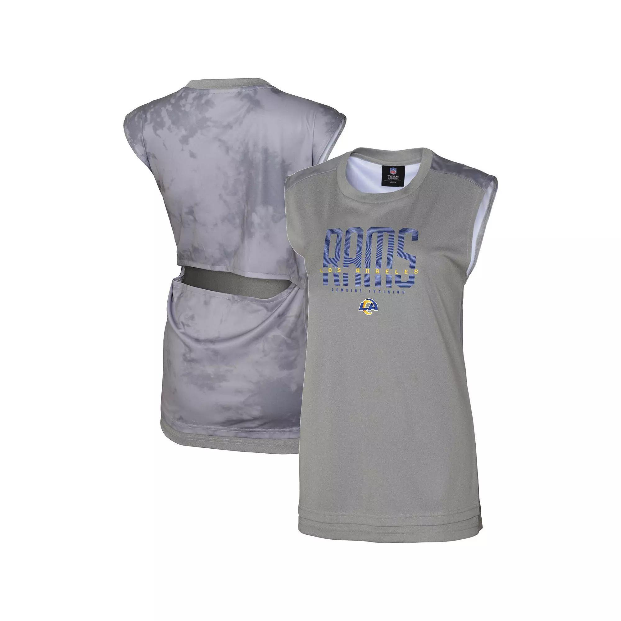 Women's Gray Kansas City Chiefs No Sweat Tank Top,  Product Image