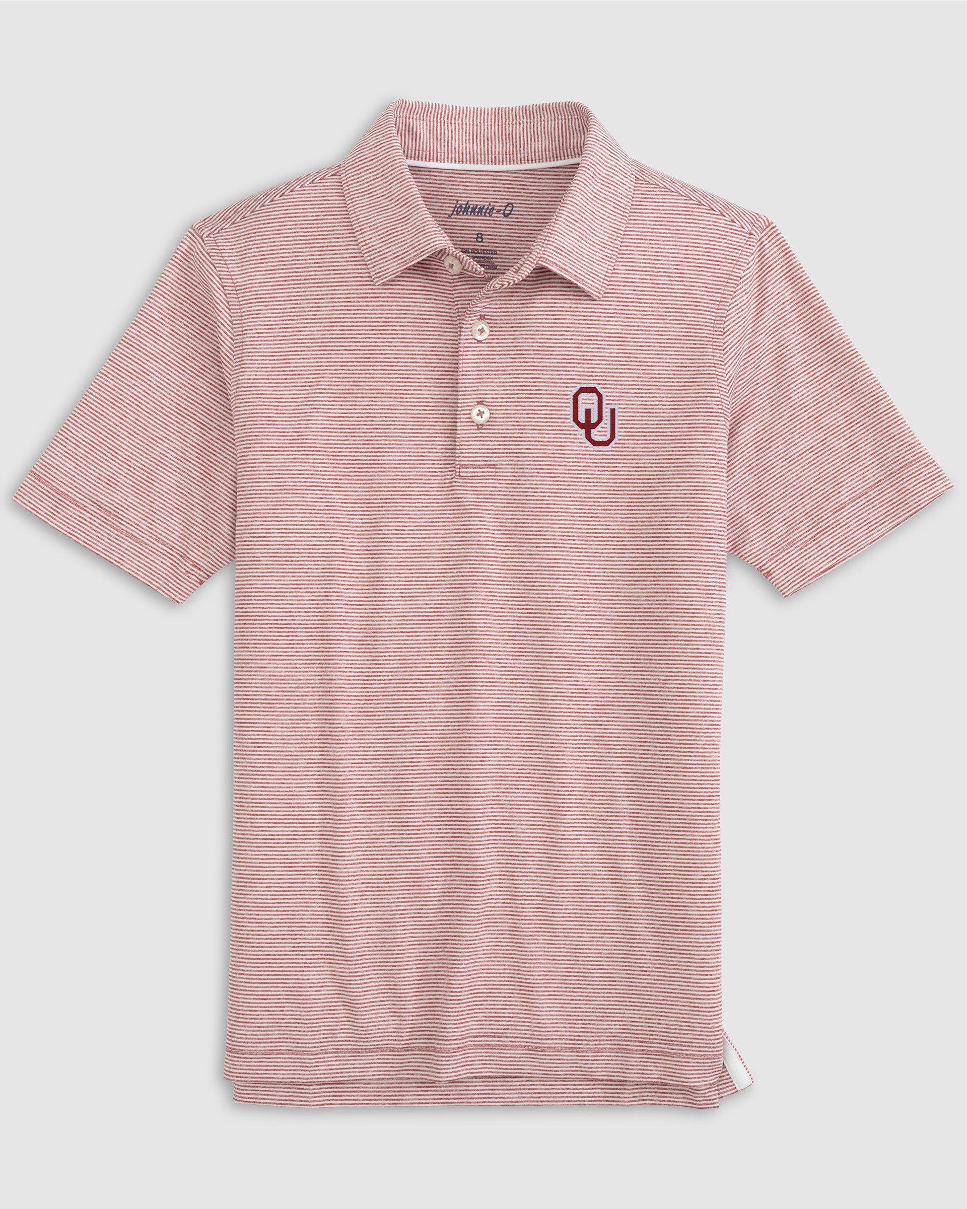 johnnie-O Oklahoma Lyndonn Jr. Striped Jersey Performance Polo Product Image