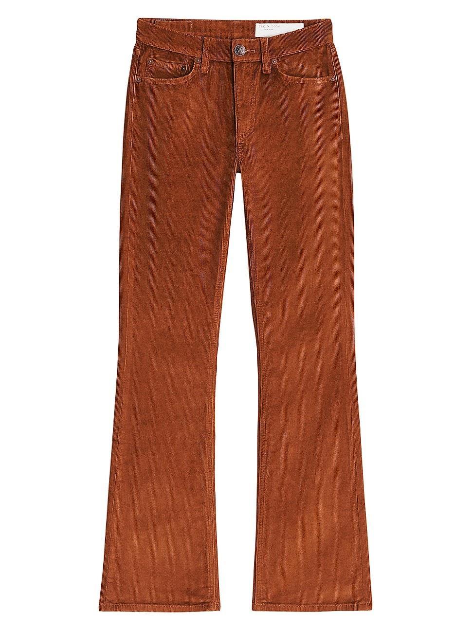 rag & bone Peyton Cord Mid Rise Pants Gold 28 Product Image