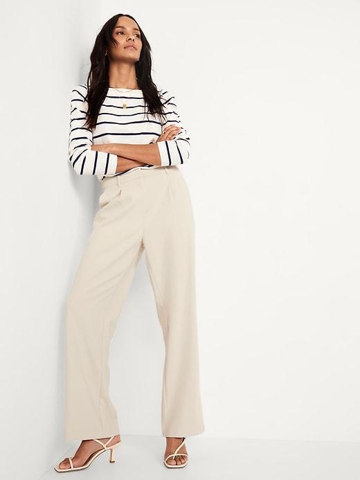 Extra High-Waisted Taylor Trouser Wide-Leg Pants Product Image