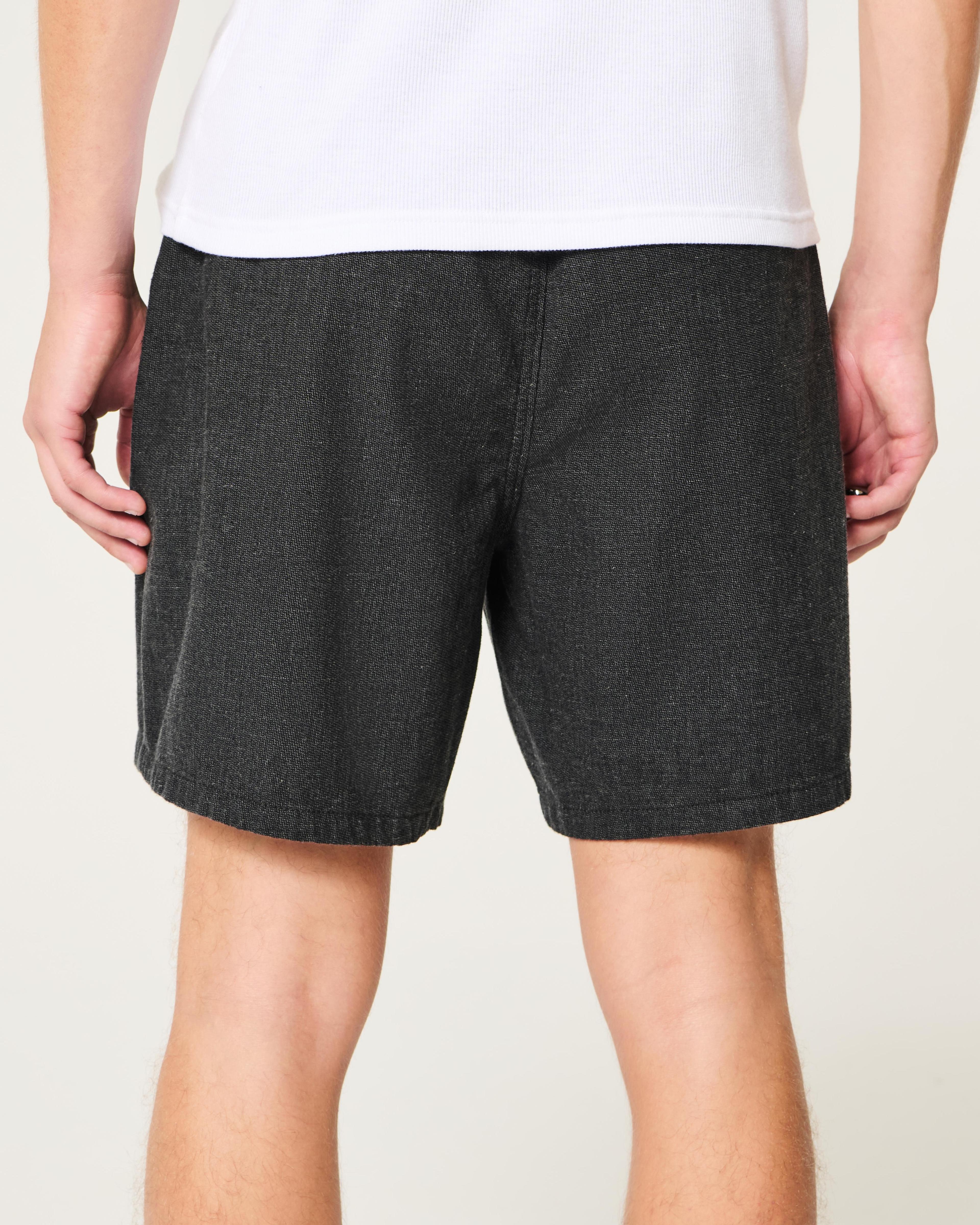 Linen-Blend Pull-On Shorts 7” Product Image