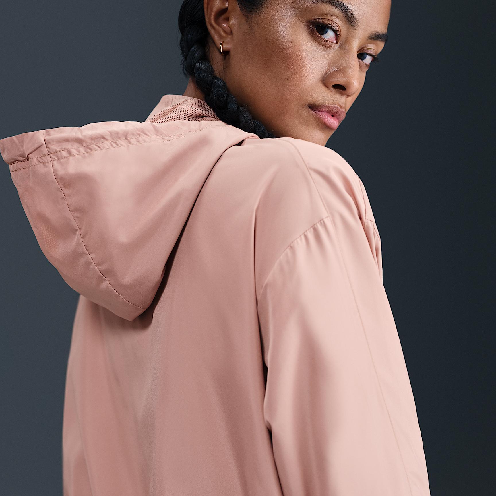 Womens Nike Sportswear Classic Wovens Loose UV Hooded Jacket | FV6298-624 Product Image