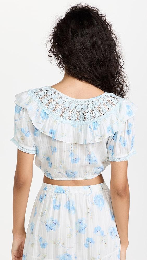 LoveShackFancy Elania Crop Top | Shopbop Product Image