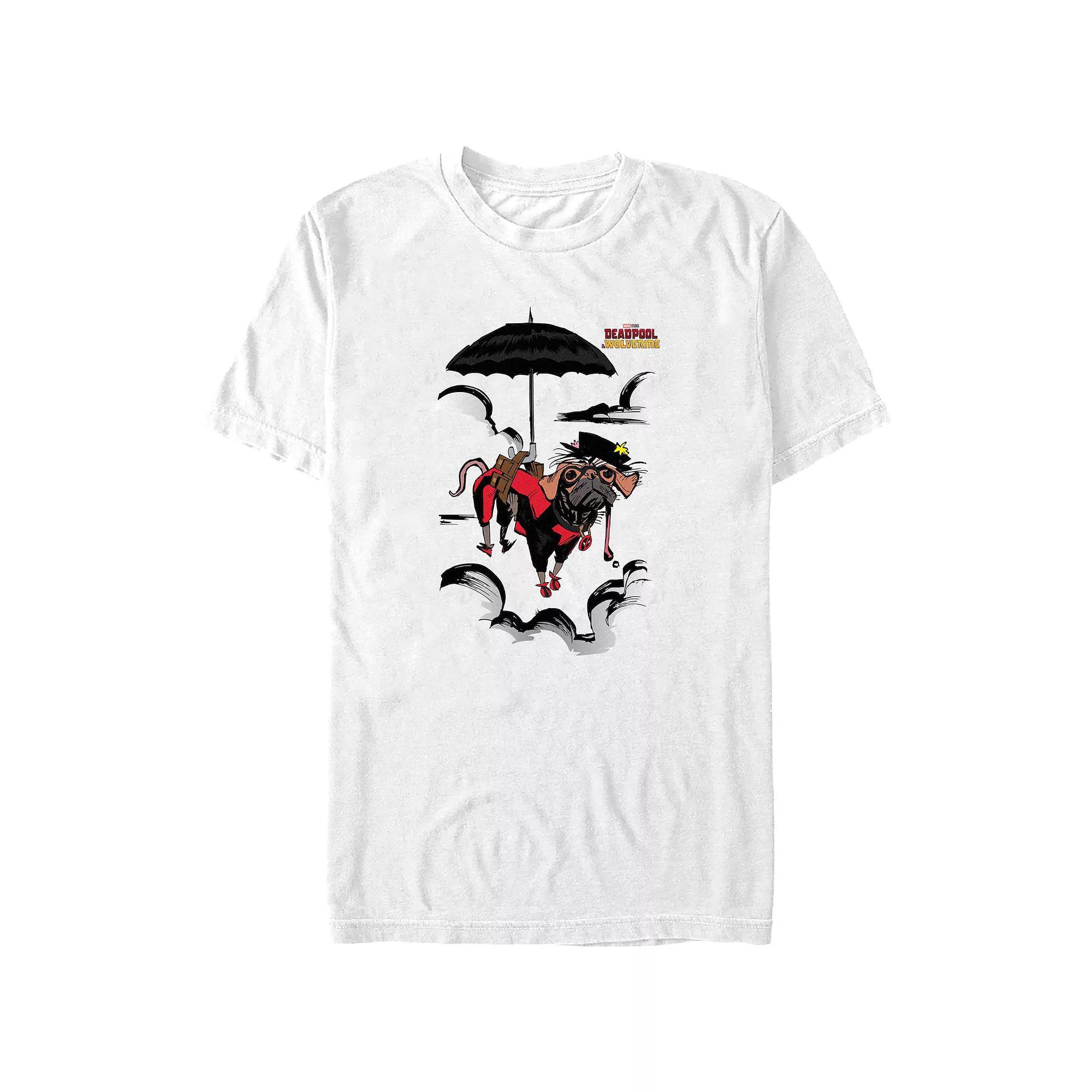 Big & Tall Marvel Deadpool & Wolverine Dogpool Flying Graphic Tee, Men's,  Product Image