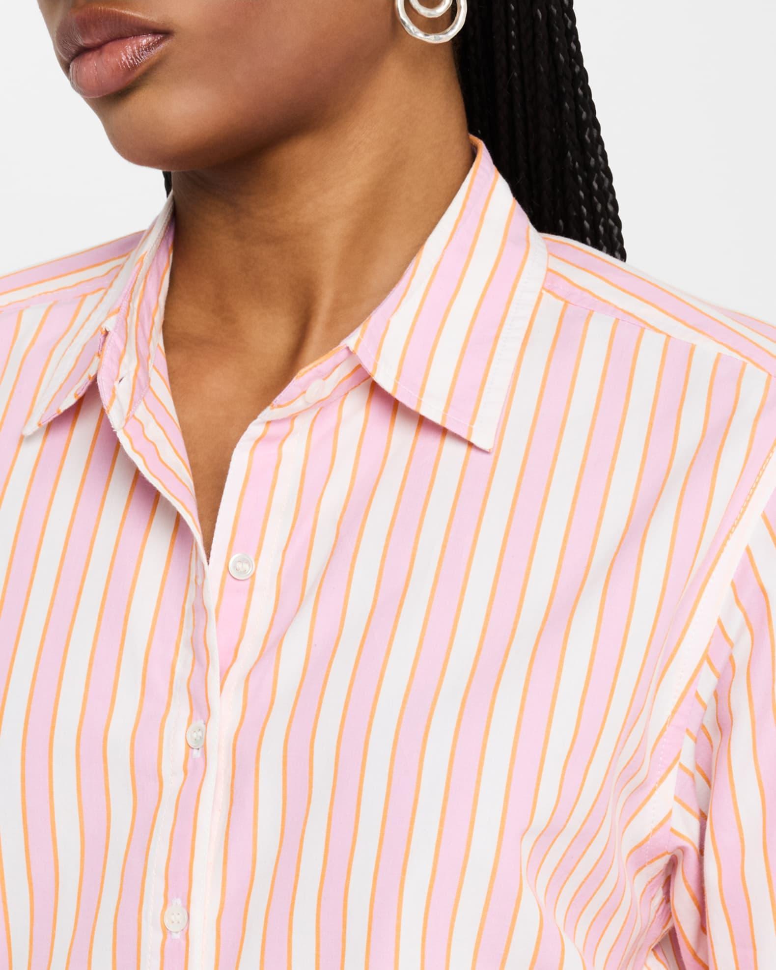 Beau Cotton Stripe Button-Front Shirt Product Image