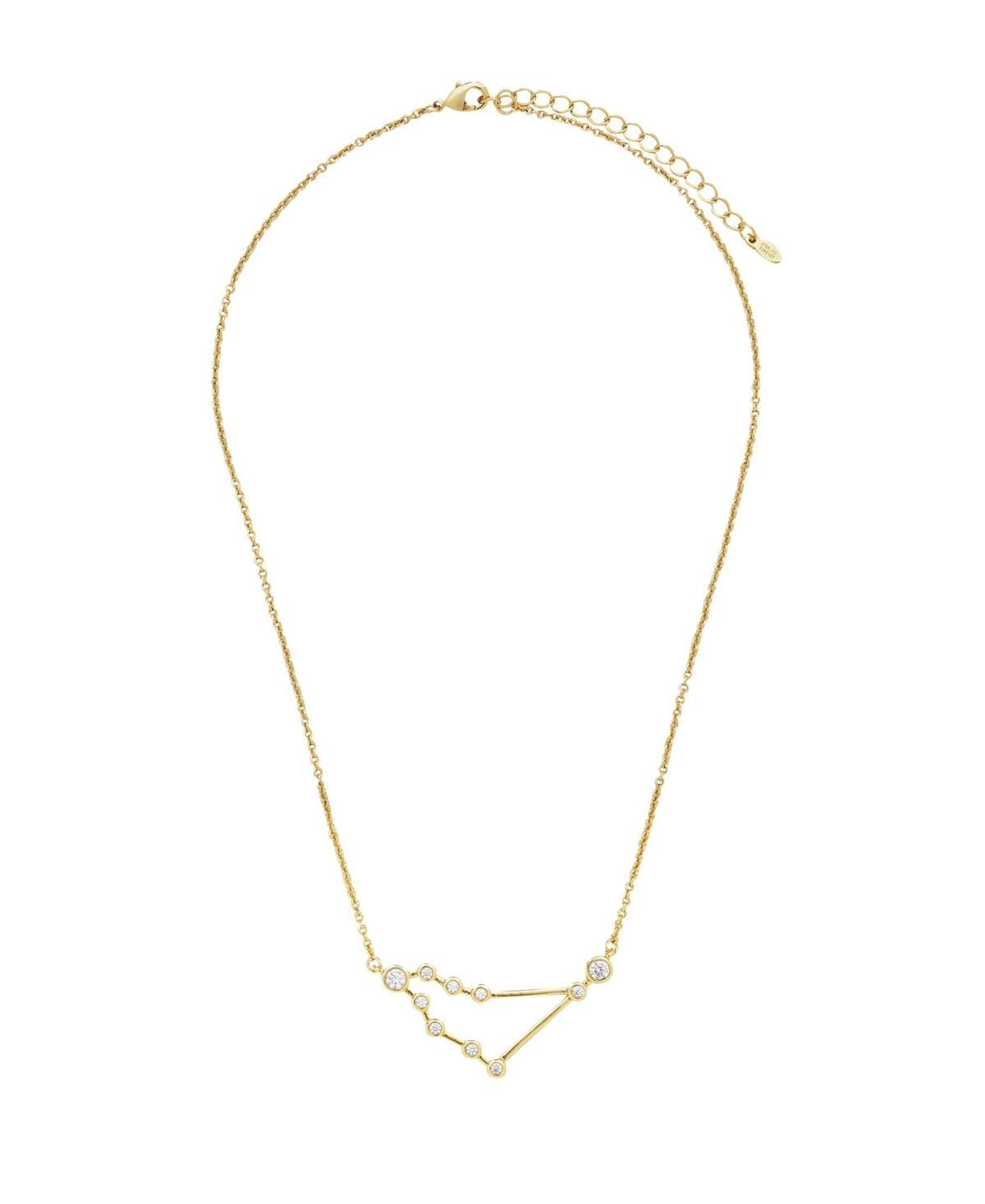 Womens When Stars Align Constellation Necklace in 14k Gold Plate Product Image