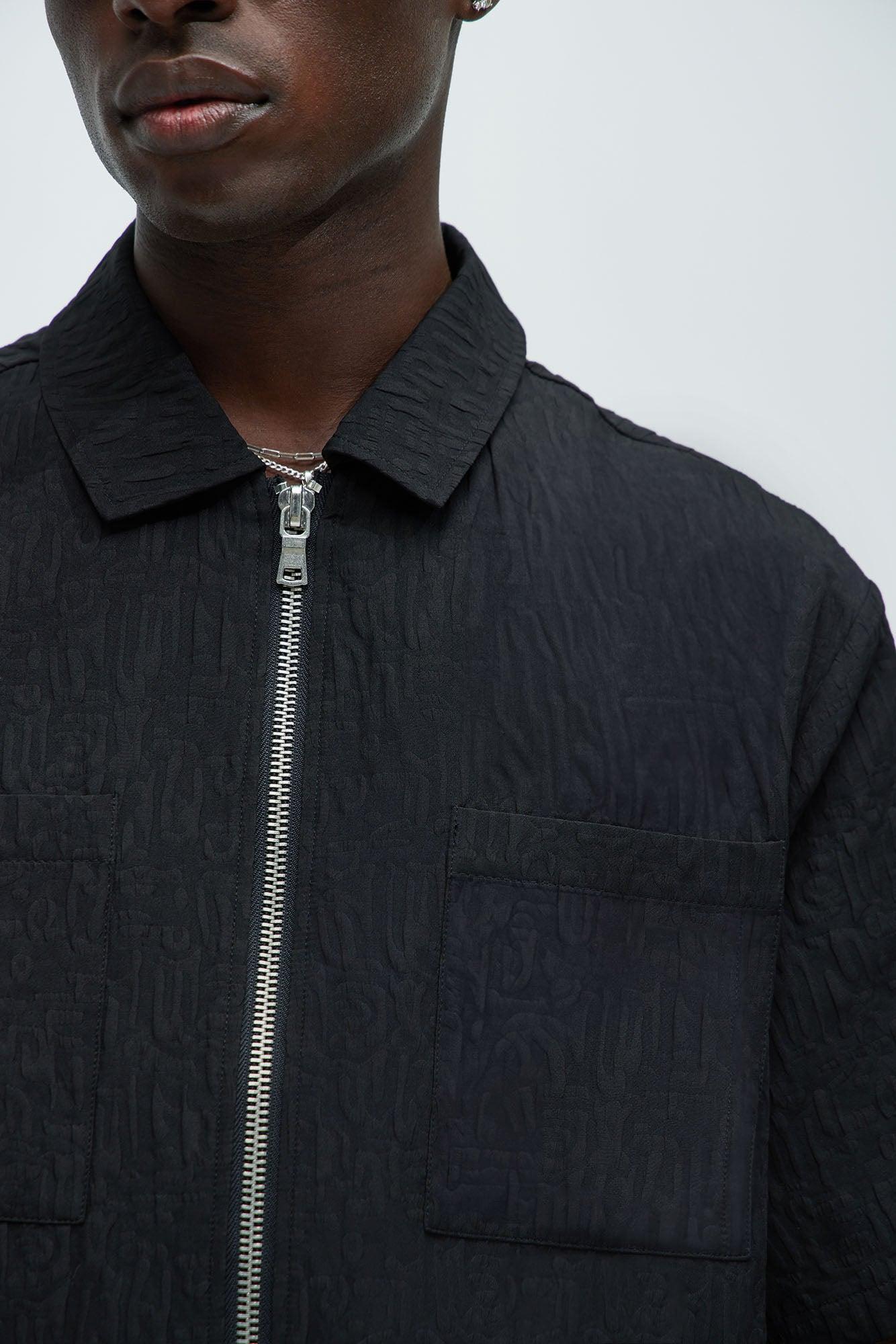 Via Margutta Textured Shirt - Black Product Image