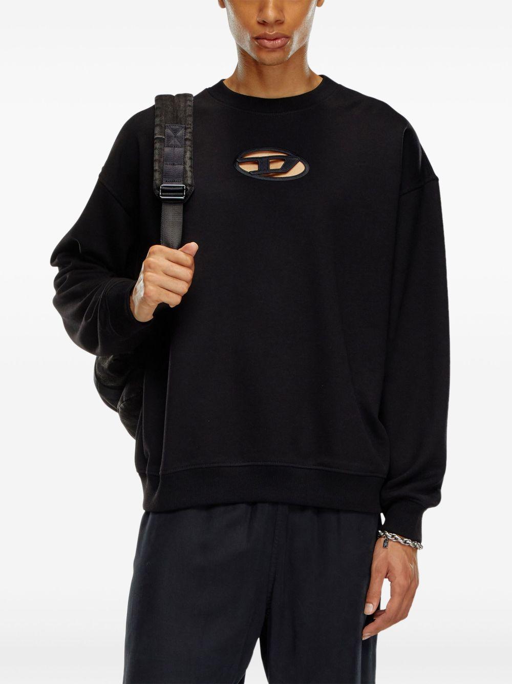 logo cut-out sweatshirt Product Image