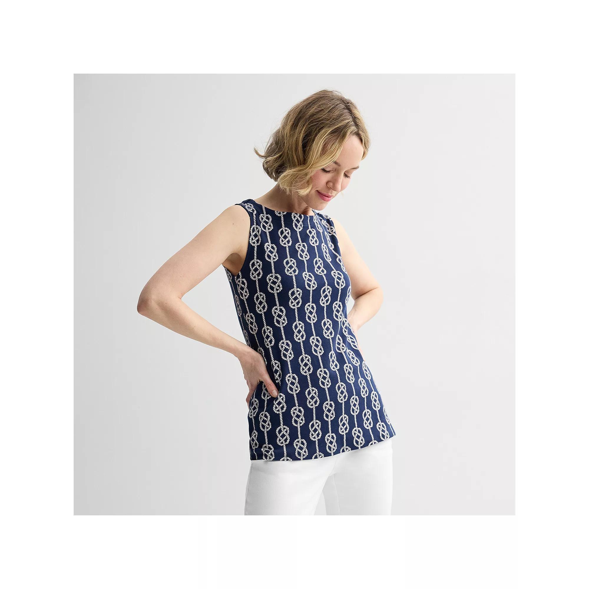 Women's Croft & Barrow® Bateau Tank Top,  Product Image