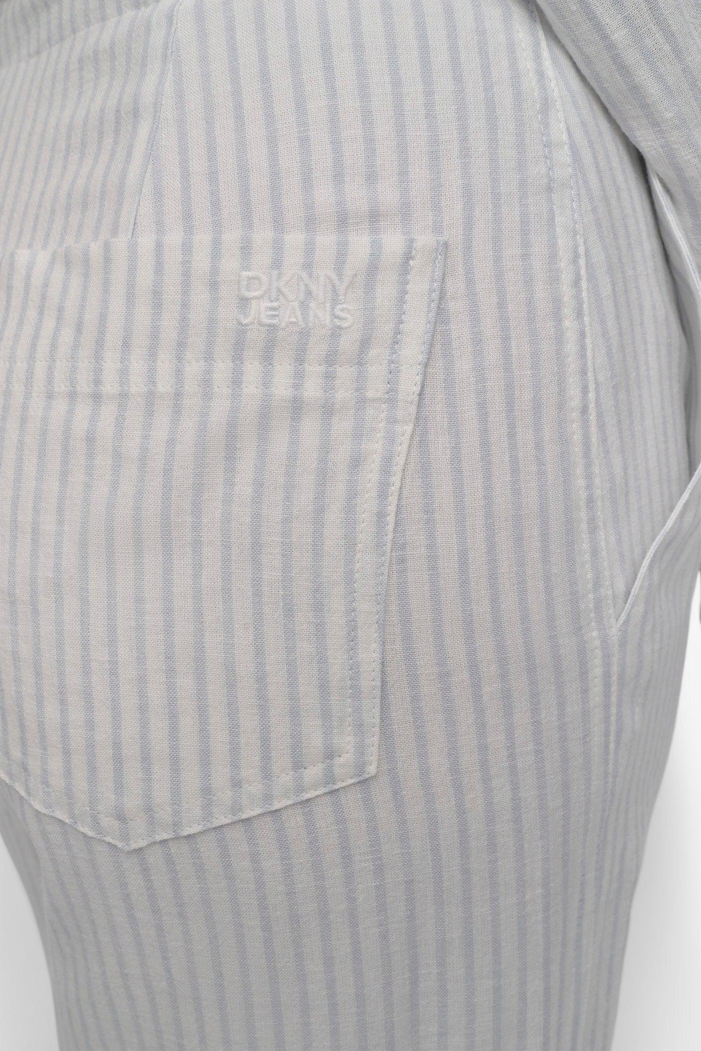 CROPPED WIDE LEG LINEN PANTS Product Image