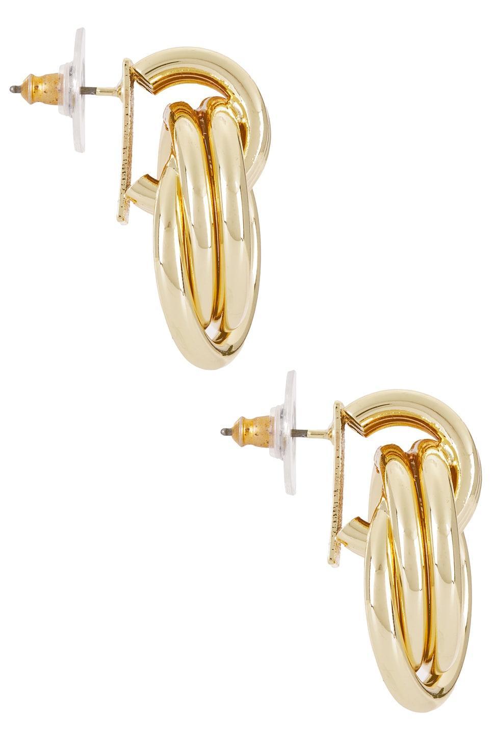 Interlocking Hoop Earrings BaubleBar Product Image