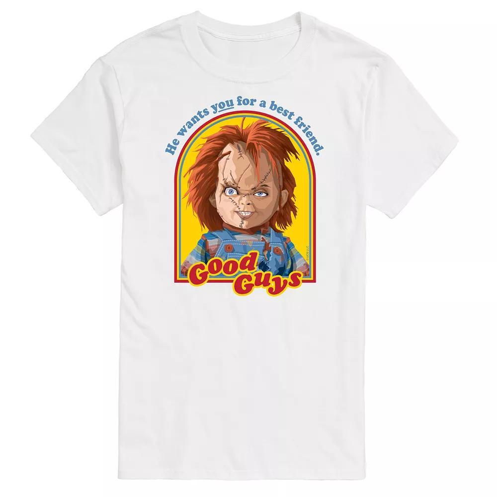 Men's Chucky Retro Good Guys Tee, Size: Medium, White Product Image