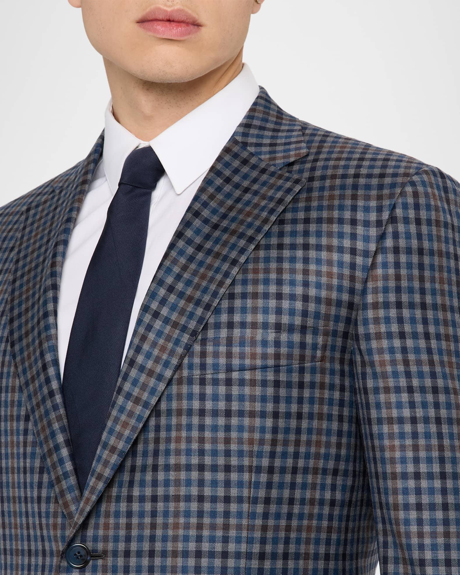 Men's Multi-Check Wool Single-Breasted Sport Coat Product Image