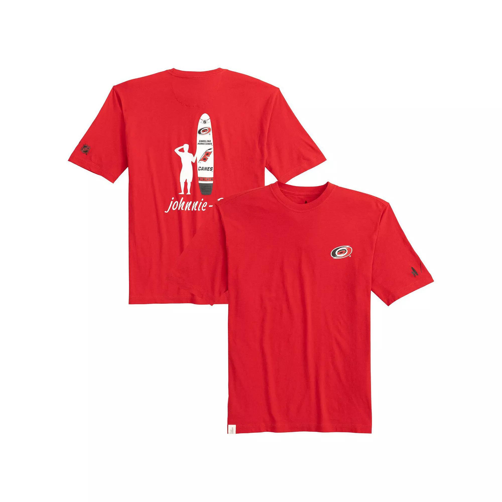Men's johnnie-O Red Carolina Hurricanes Heathered Spencer T-Shirt,  Product Image