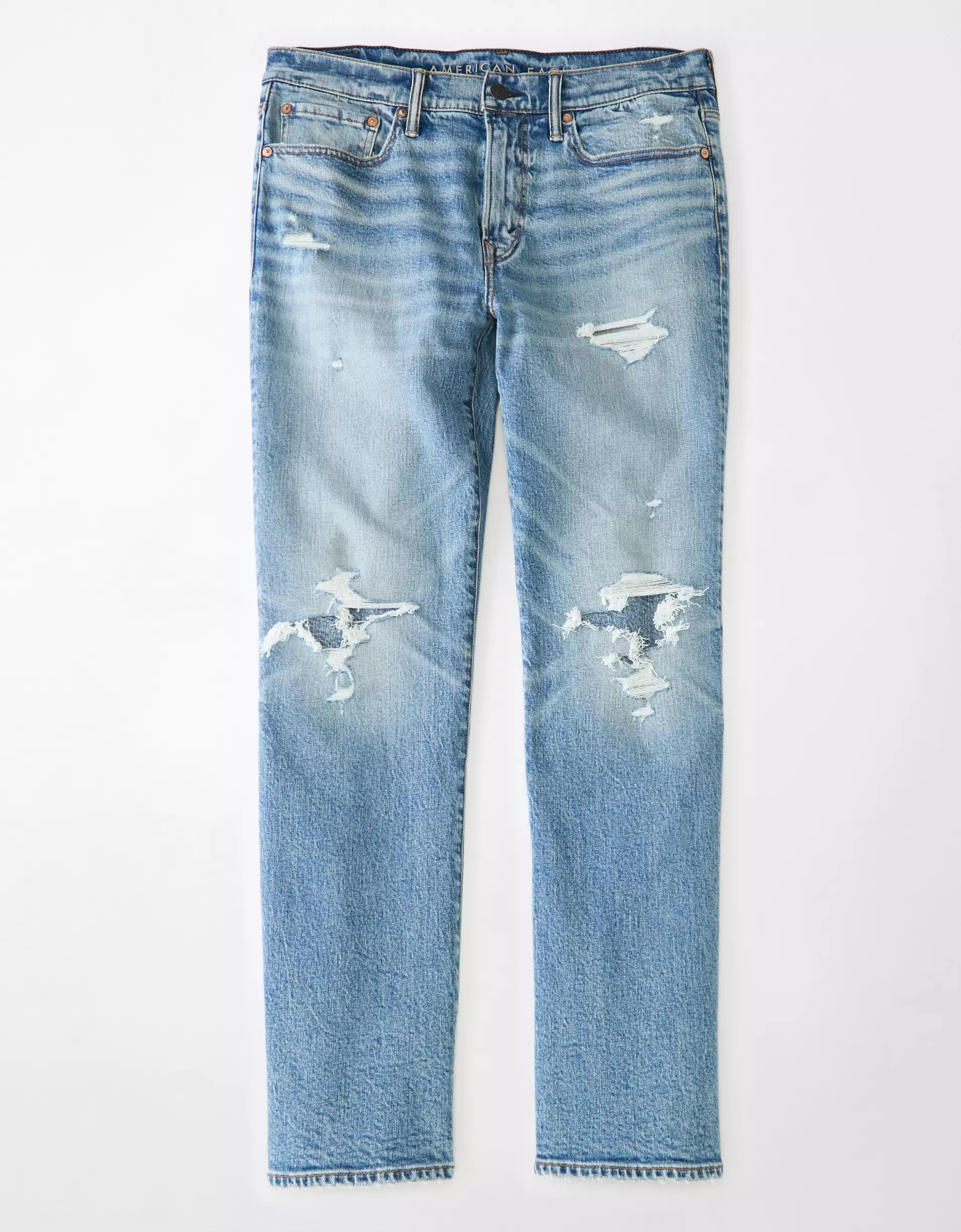 AE EasyFlex Patched Relaxed Straight Jean Product Image