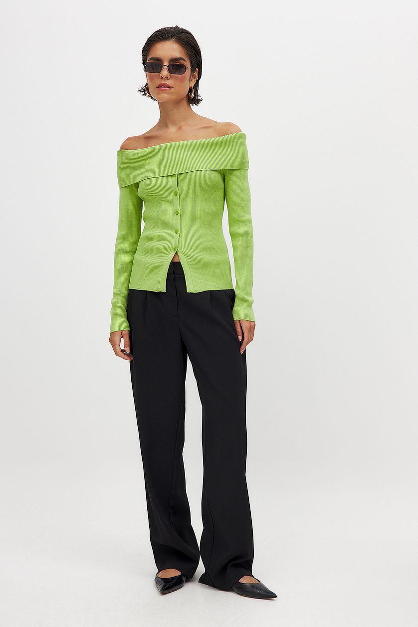 Knitted Offshoulder Top Product Image