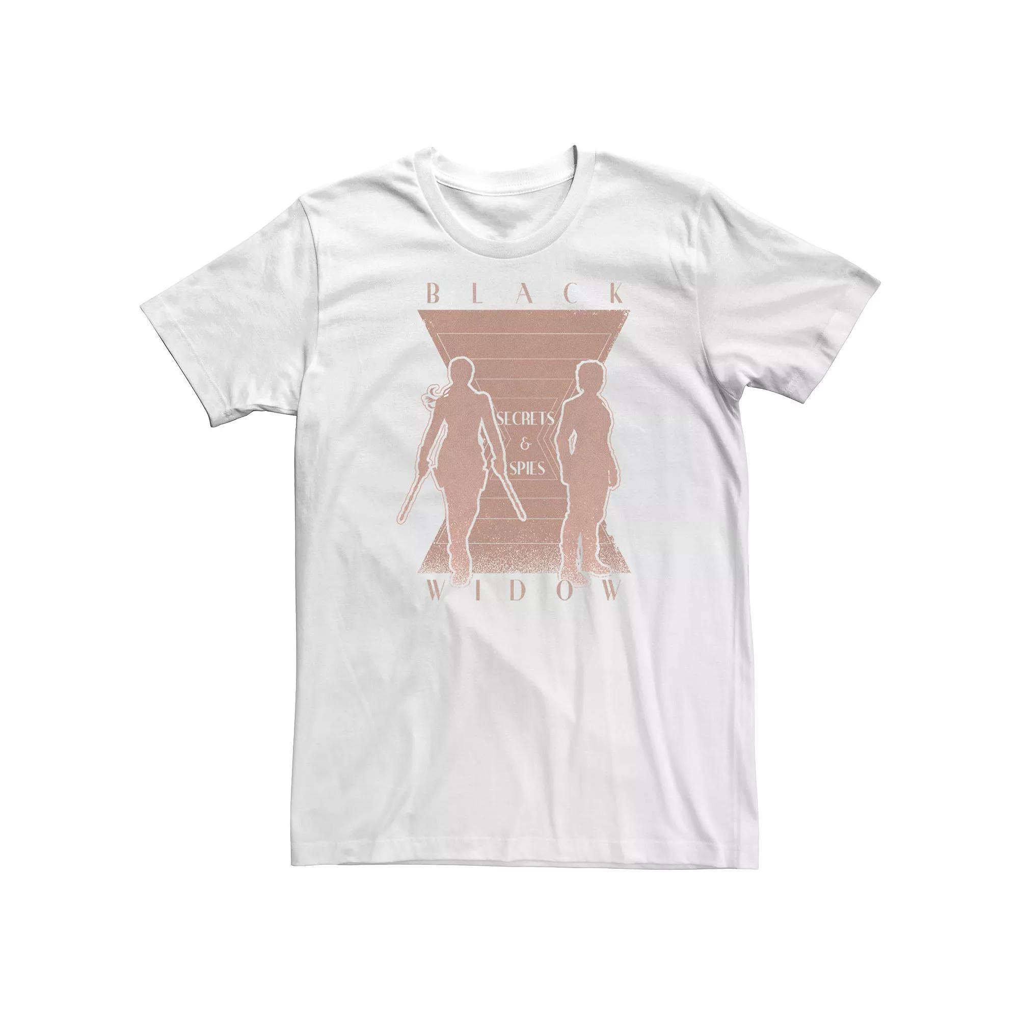 Big & Tall Marvel Black Widow Secrets And Spies Tee, Men's,  Product Image