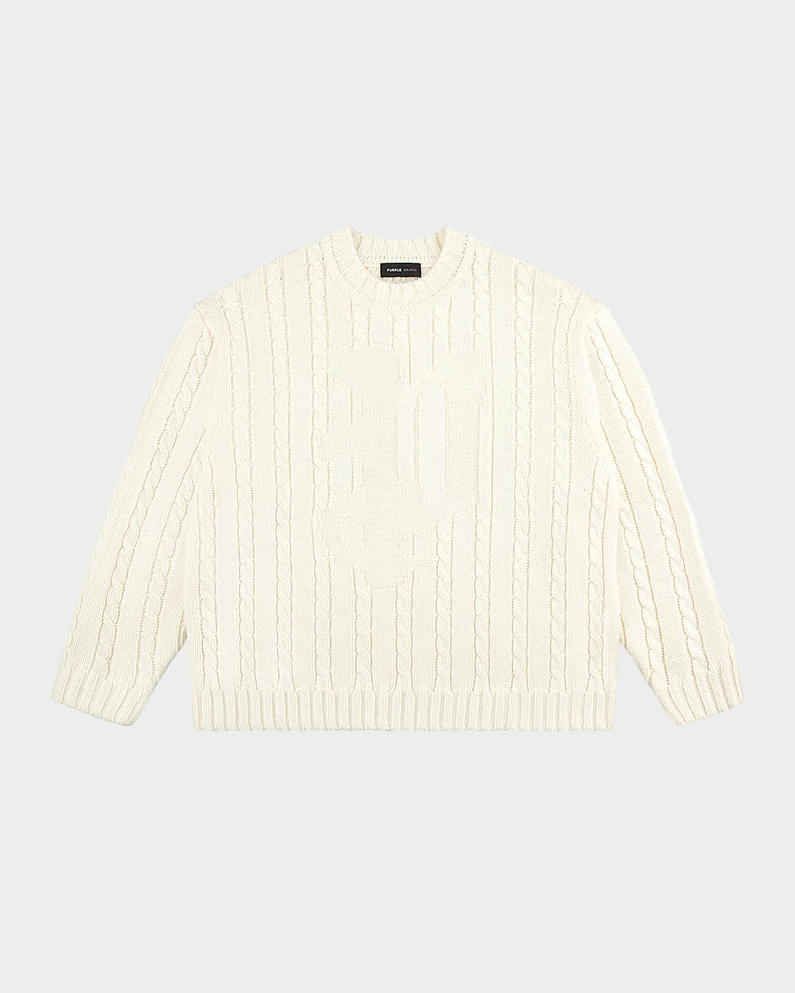 Men's Wool Cable Sweater Product Image