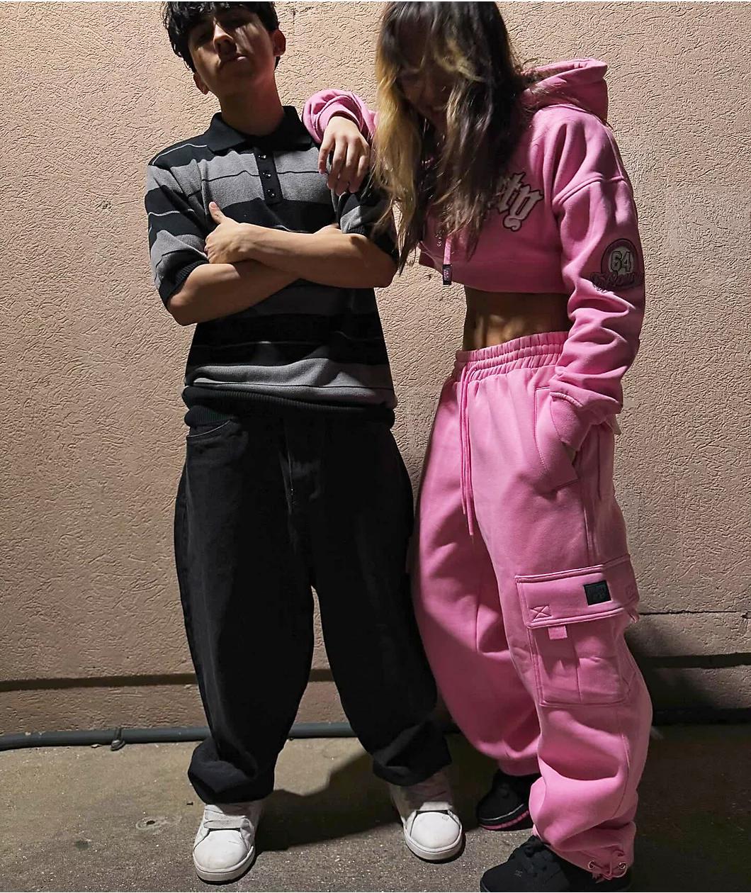 FB County Pink Cargo Sweatpants Product Image