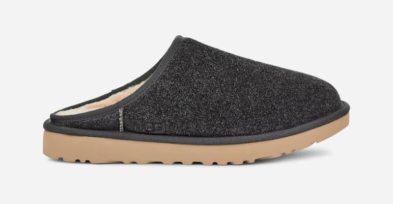 UGG Mens Classic Slip-On Shaggy Suede Sheepskin Slippers Product Image