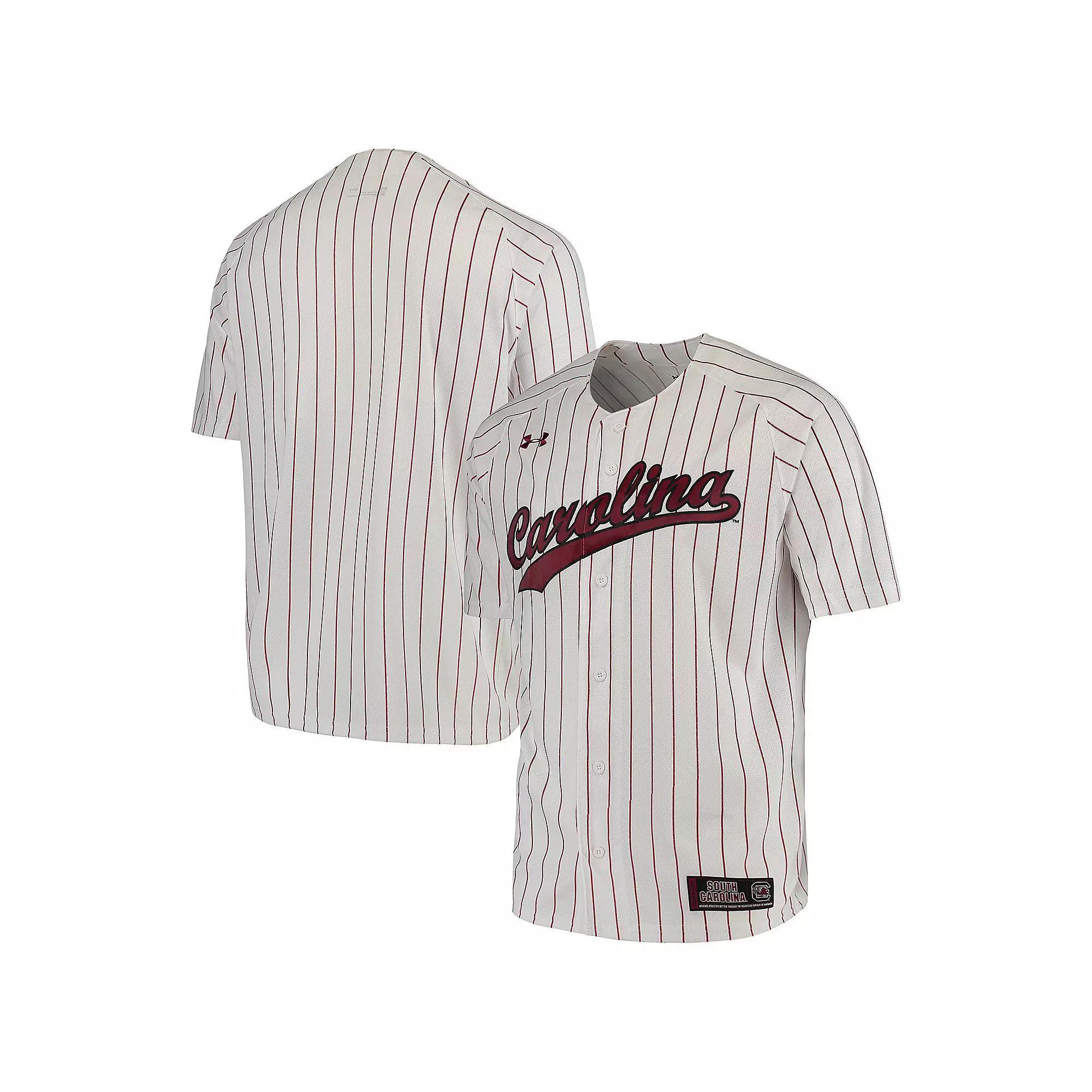 Men's Under Armour White South Carolina Gamecocks Performance Replica Baseball Jersey, Size: 2XL Product Image