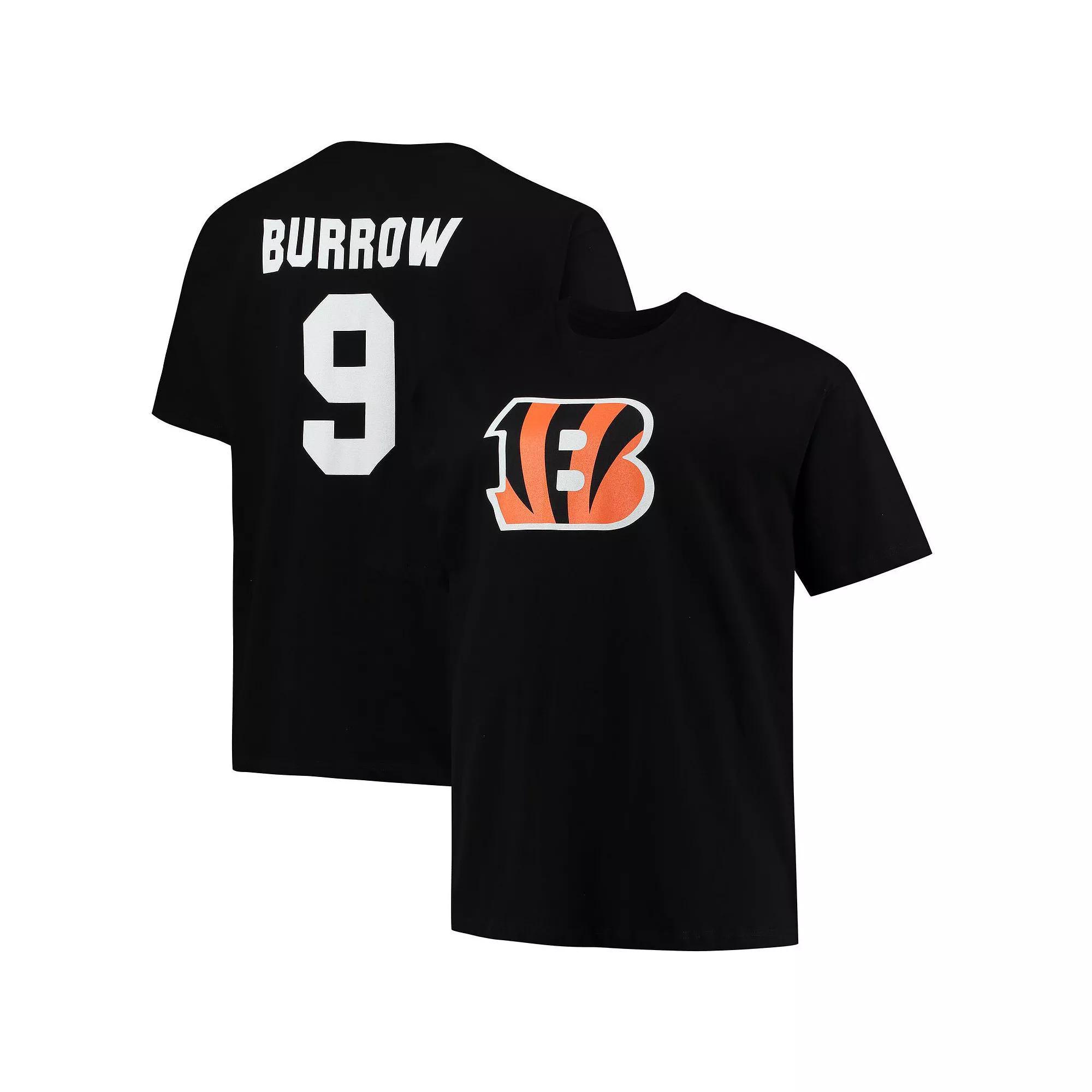 Men's Fanatics Joe Burrow Black Cincinnati Bengals Big & Tall Player Name & Number T-Shirt,  Product Image