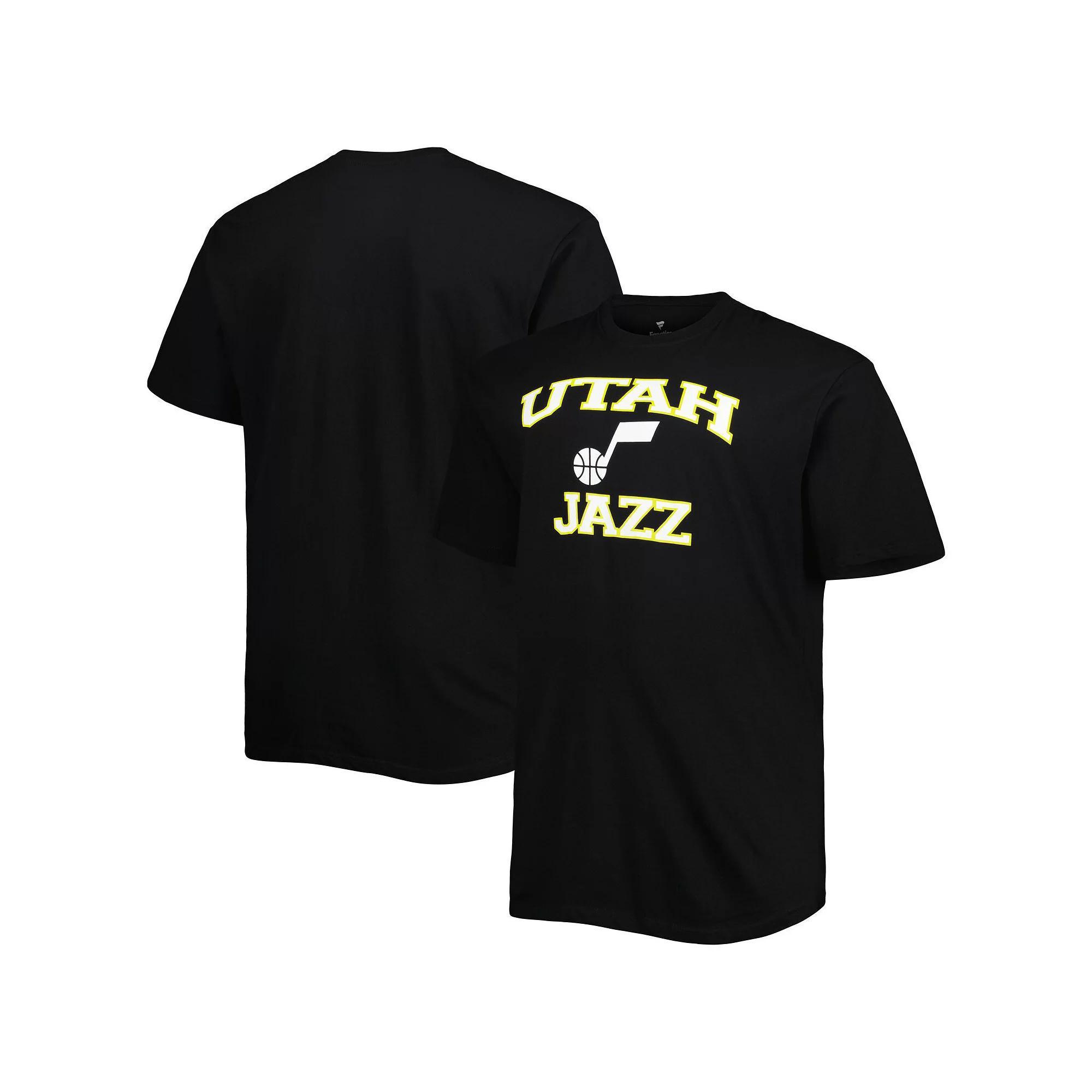 Men's Black Utah Jazz Big & Tall Heart & Soul T-Shirt,  Product Image
