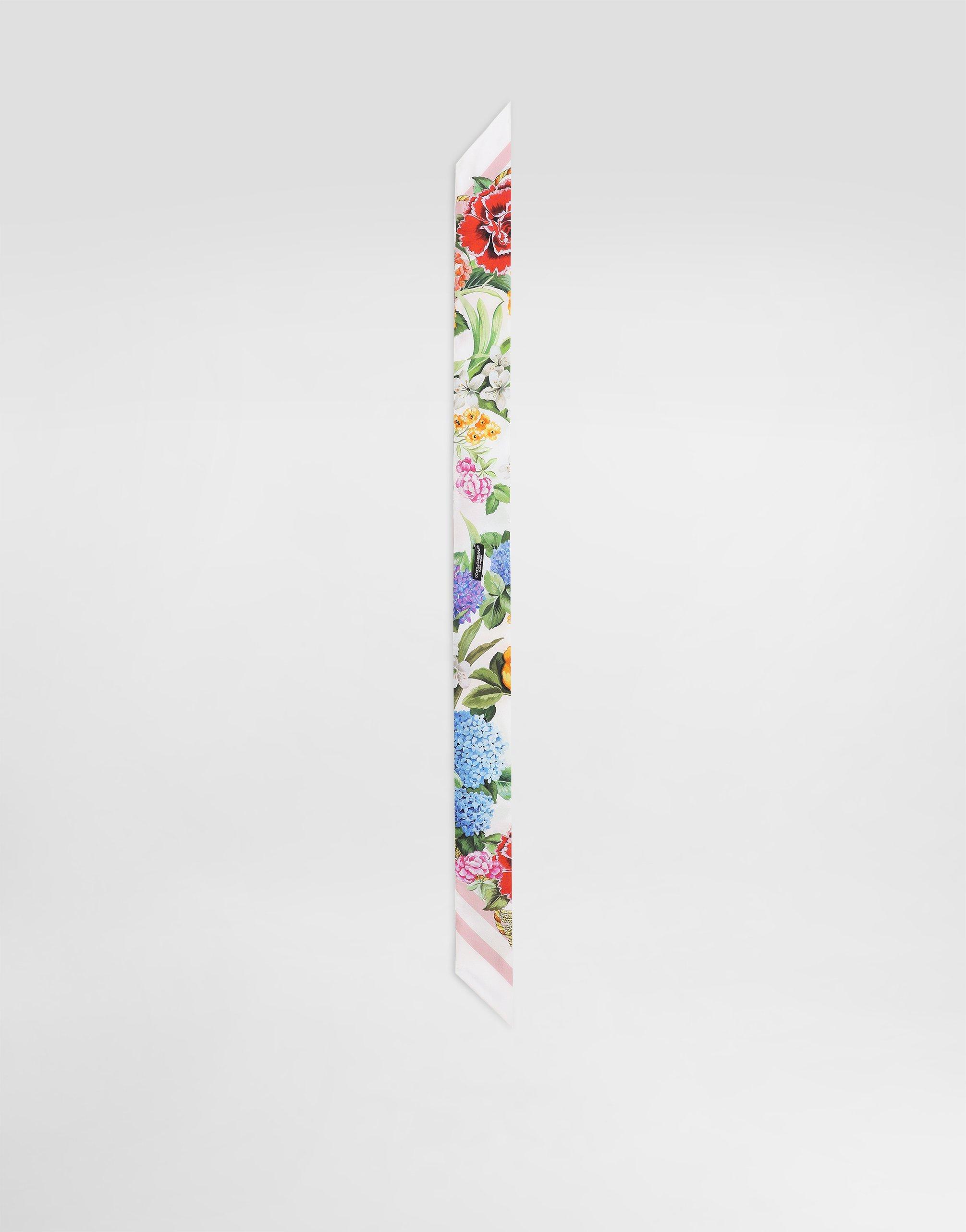 DOLCE & GABBANA Floral-print Twill Headscarf (6x100) Product Image