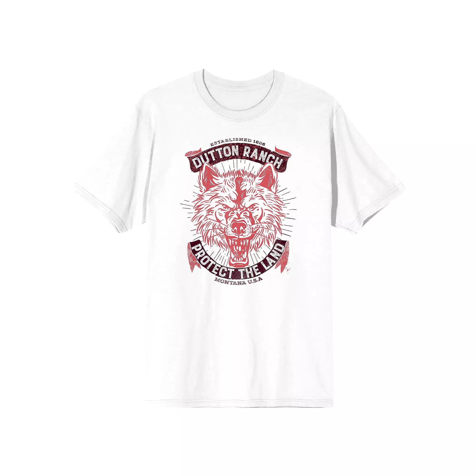 Men's Yellowstone Protect the Land Tee, Size: Small, White Product Image