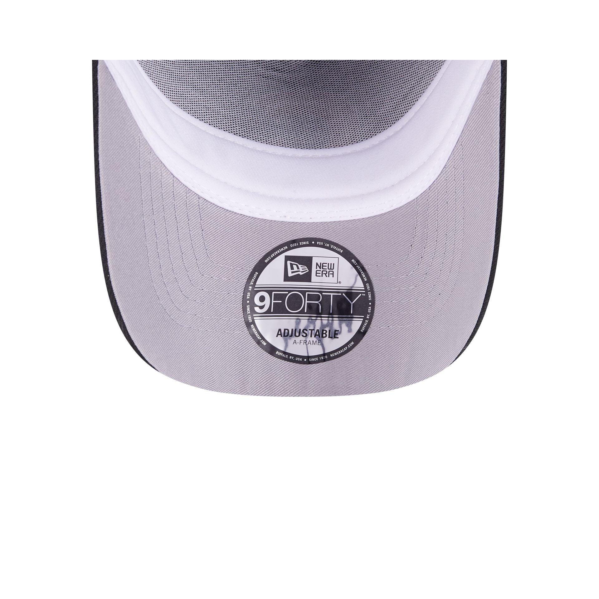 New Era x adidas Miami Hurricanes Black 9FORTY A-Frame Snapback Hat Male Product Image