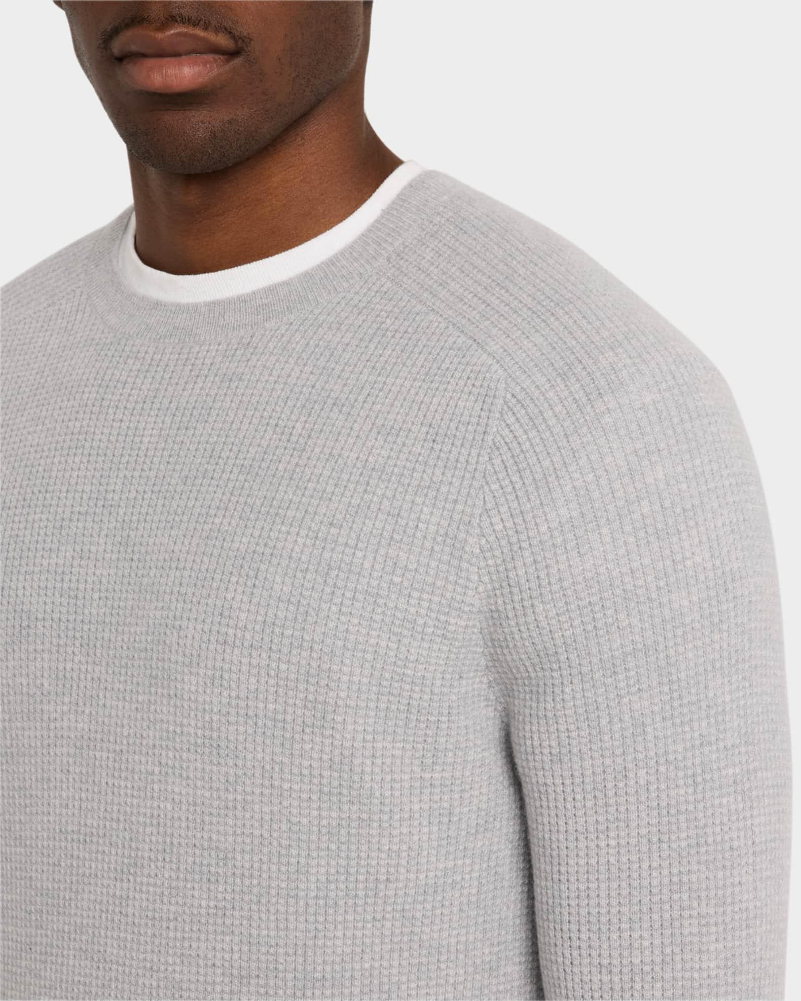 Men's Cashmere Waffle-Knit Sweater Product Image