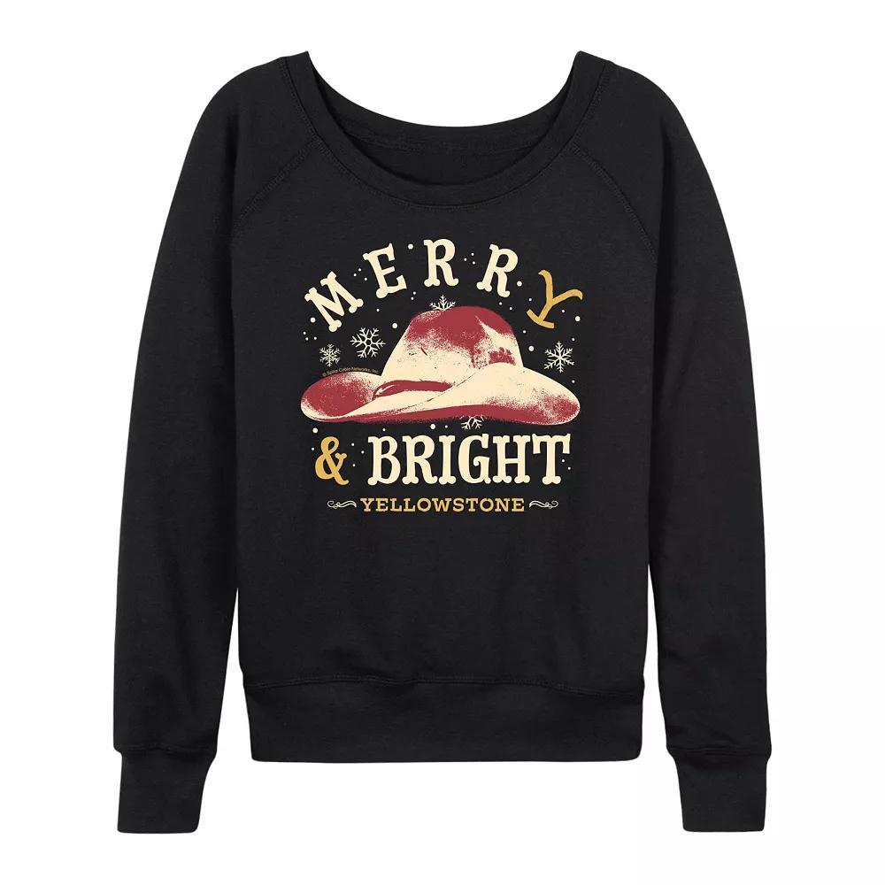 Women's Yellowstone Merry & Bright French Terry Long Sleeve Tee,  Product Image