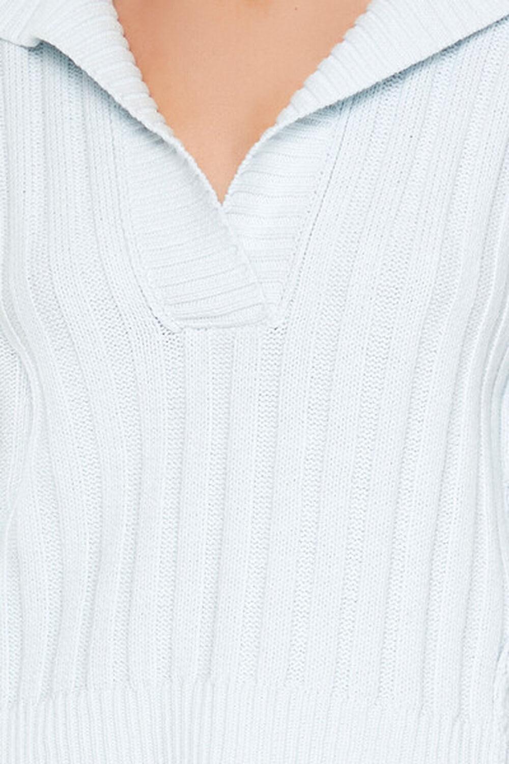 Ribbed Knit Foldover Sweater | Forever 21 Product Image