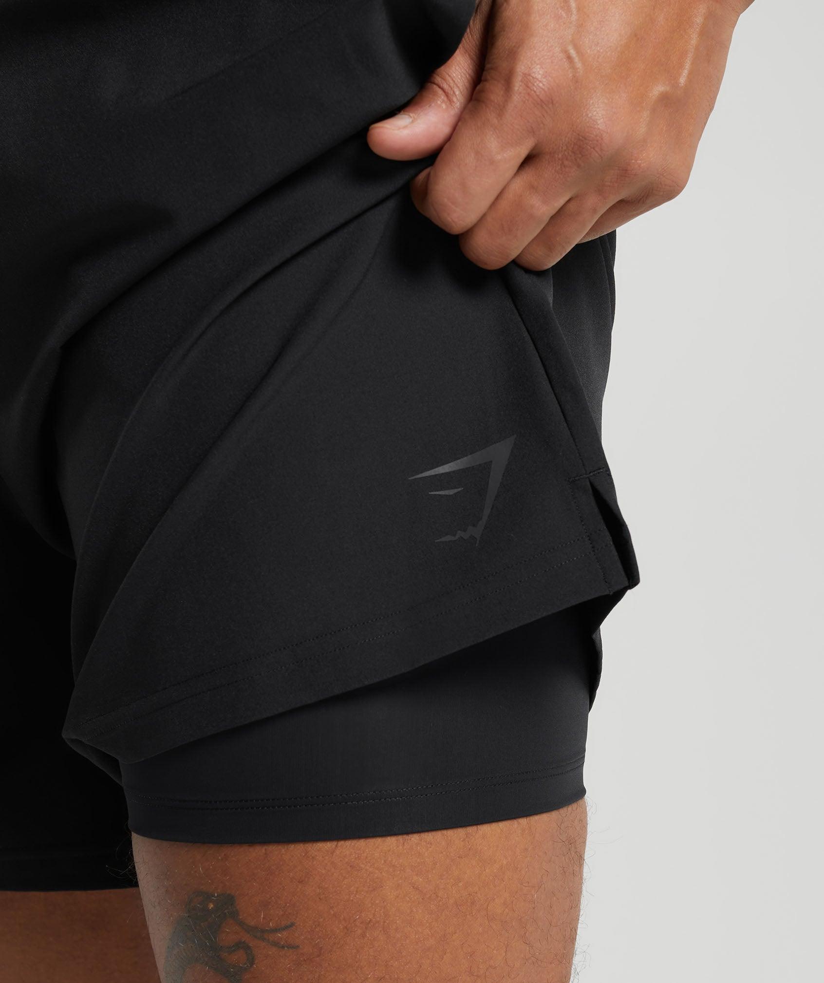 Gymshark Land to Water 6" Shorts - Black Male Product Image