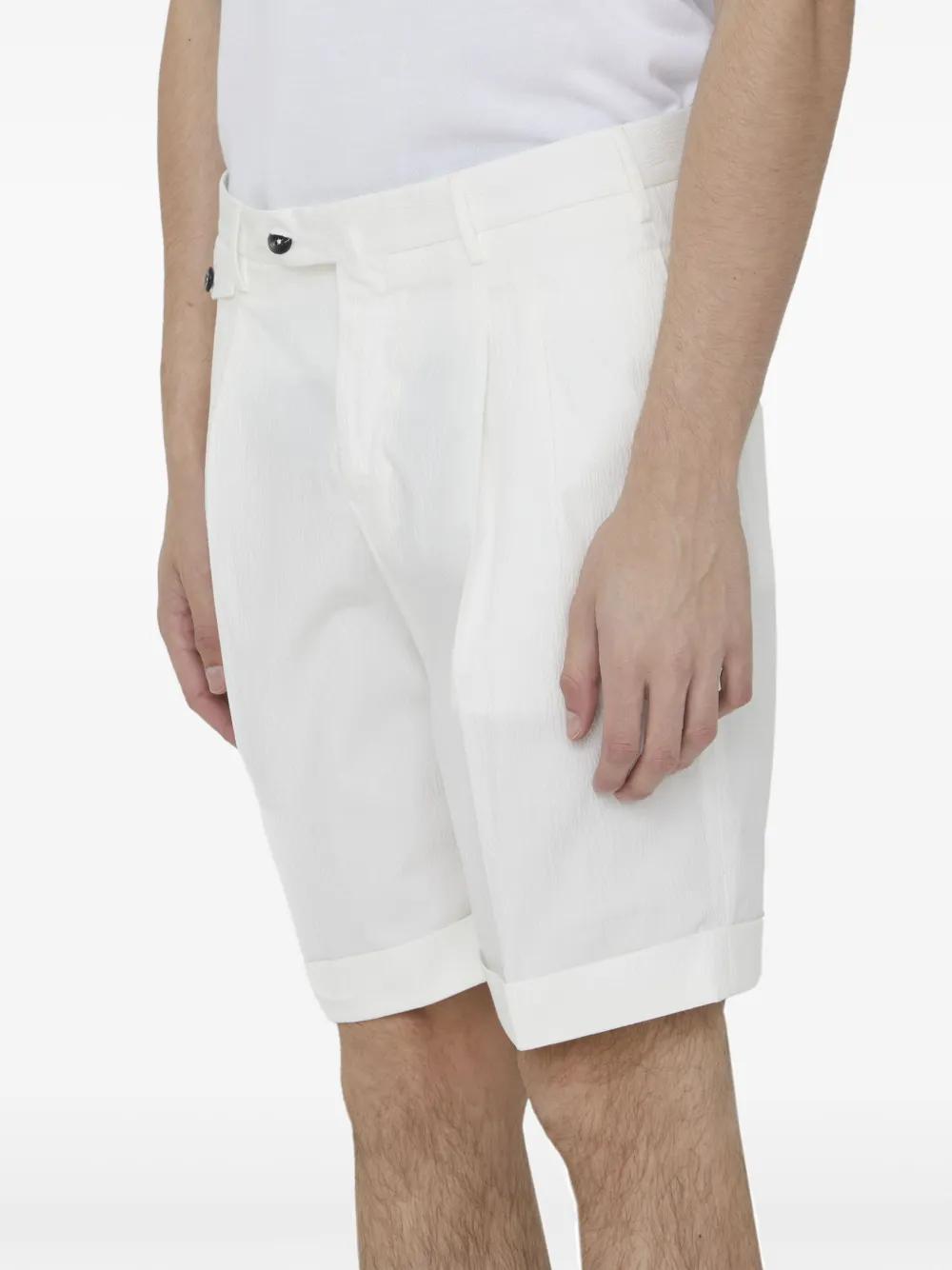 PT TORINO Bermuda Shorts With Pleats In White Product Image