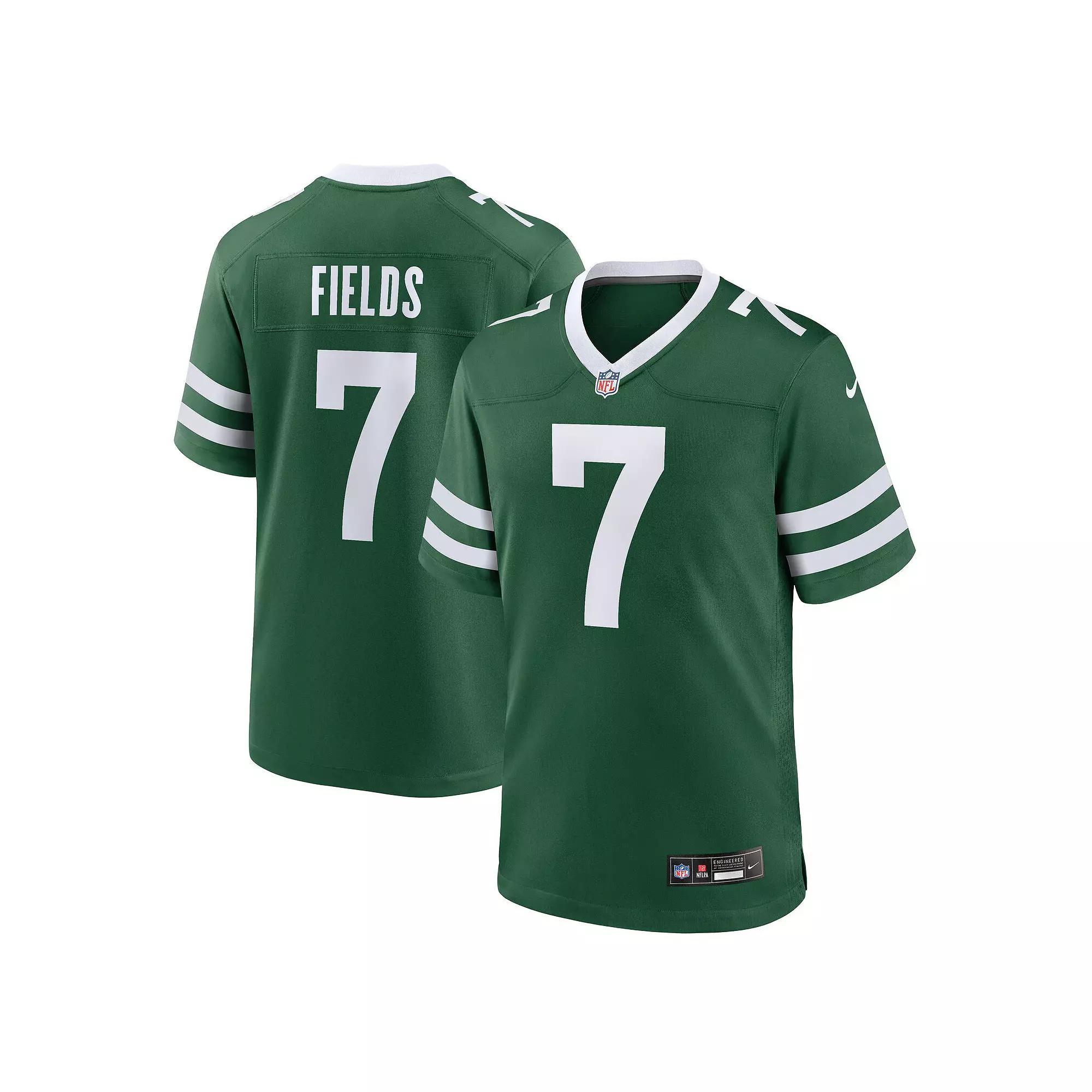 Justin Fields New York Jets Nike Mens NFL Game Jersey | 67NM03T672F-6X3 Product Image