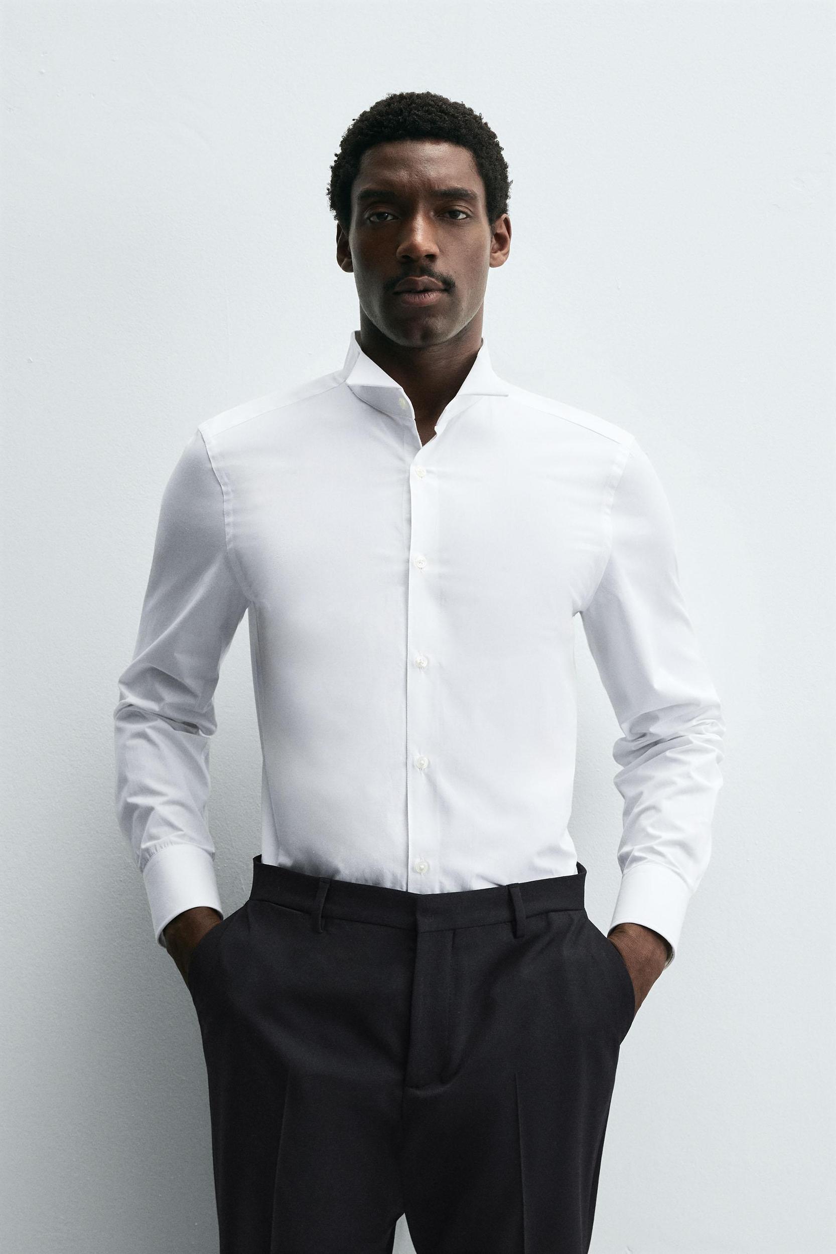 TUXEDO COLLAR SHIRT Product Image