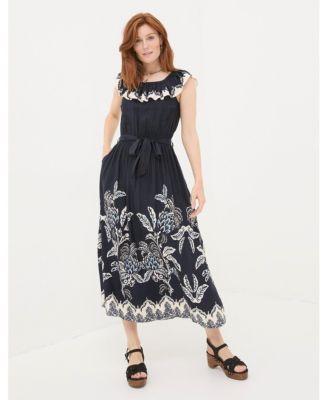 FatFace Womens Ezra Damask Midi Dress Product Image