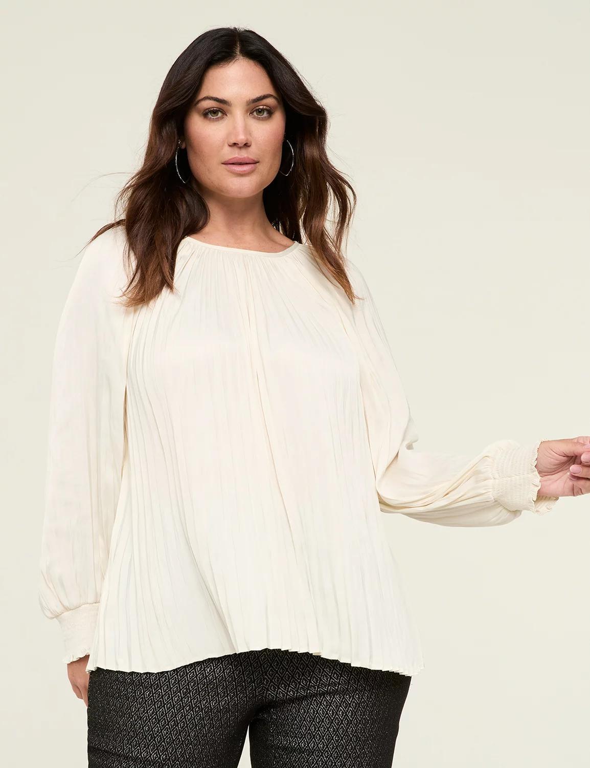 Swing Pleated Blouse Product Image