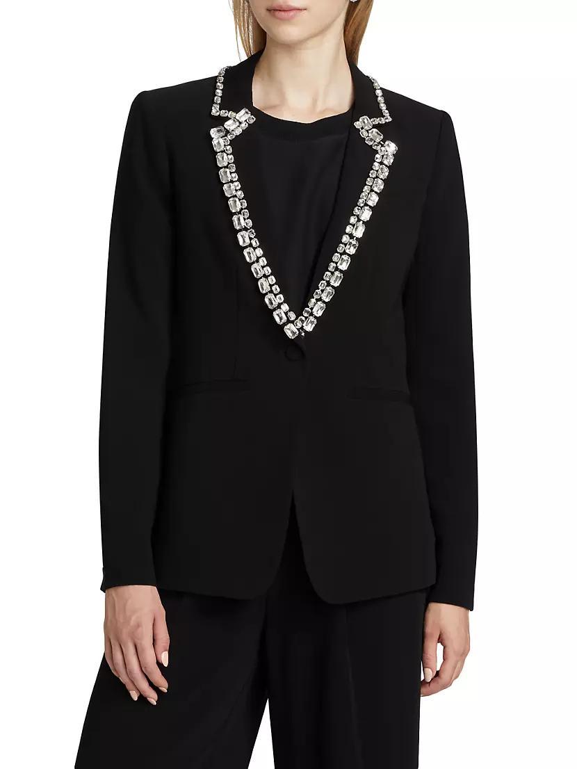 Karlie Crystal-Embellished Single-Breasted Blazer Product Image