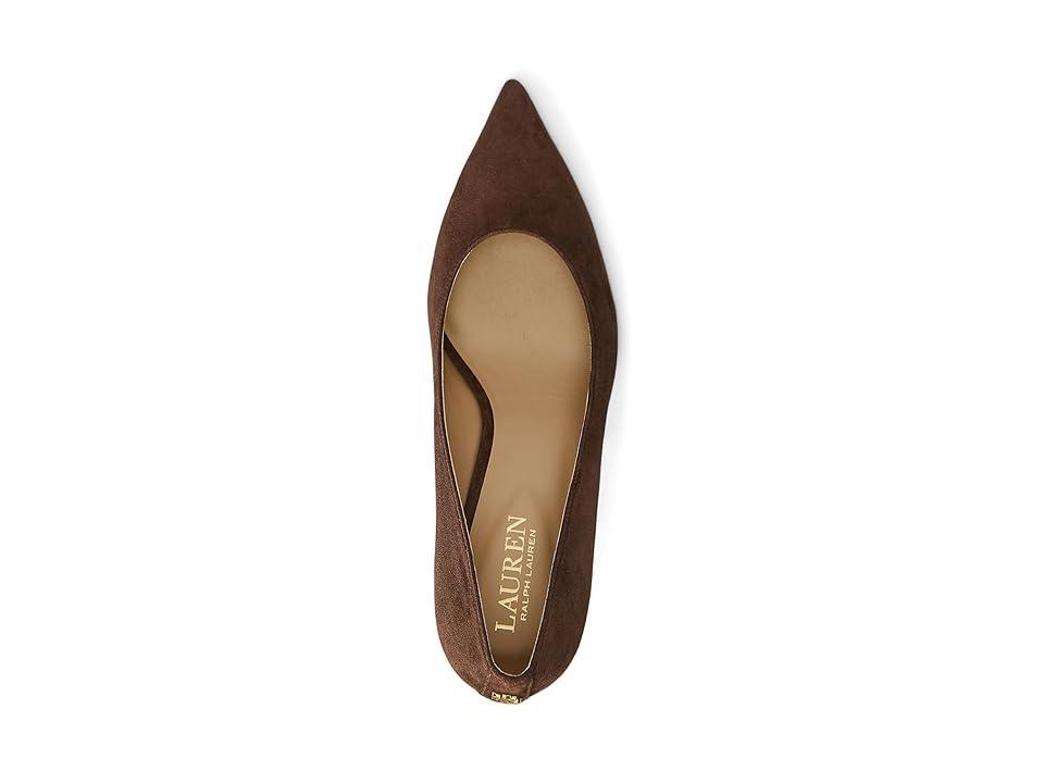 Lauren Ralph Lauren Lanette Suede Pump (Explorer Sand) High Heels Product Image