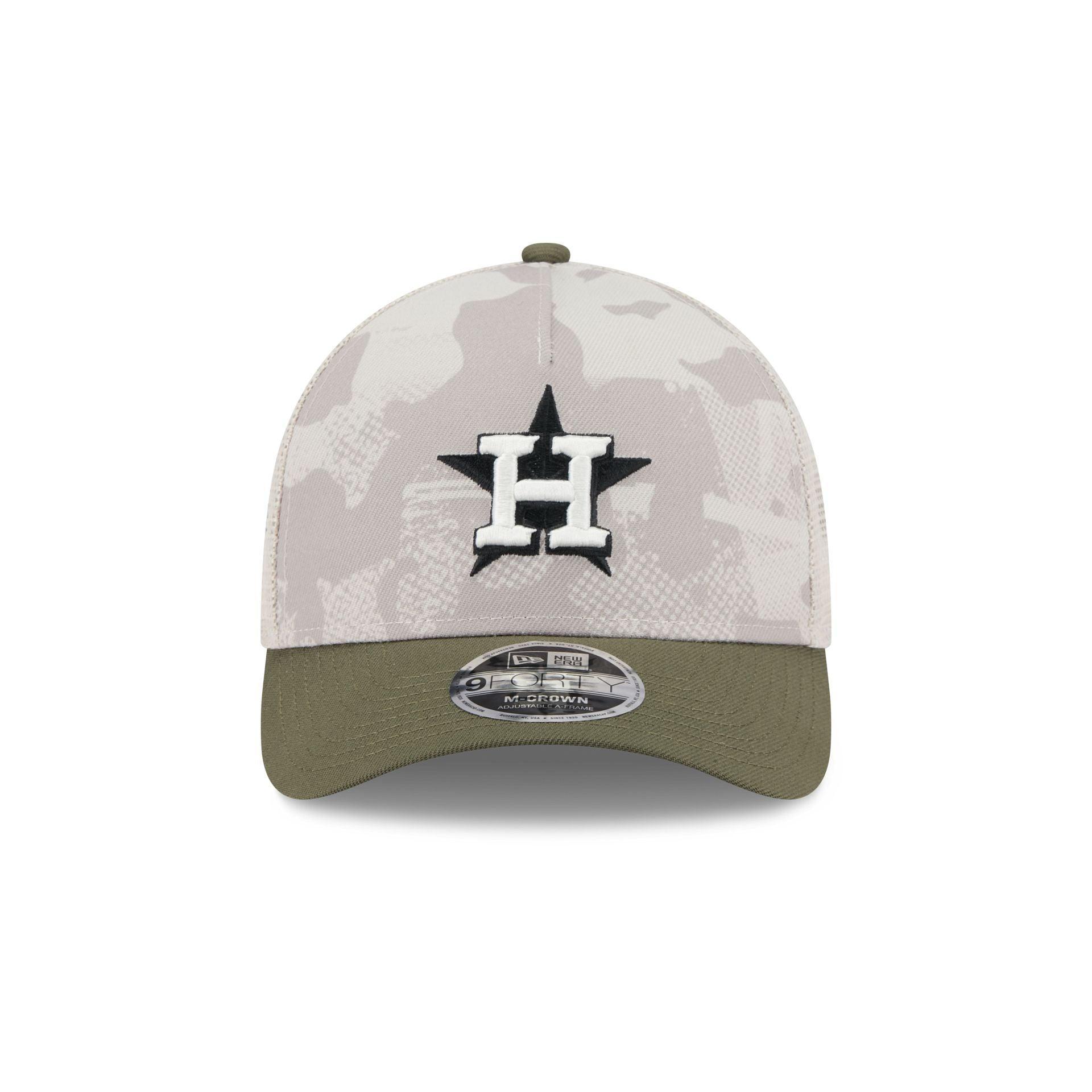 Houston Astros Armed Forces Day 2025 9FORTY M-Crown A-Frame Trucker Hat Male Product Image