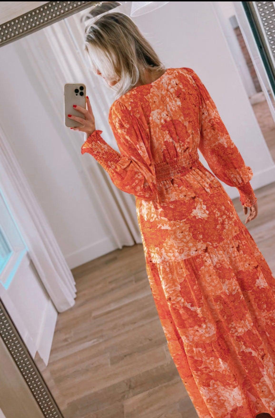 Orange Boho Maxi Product Image