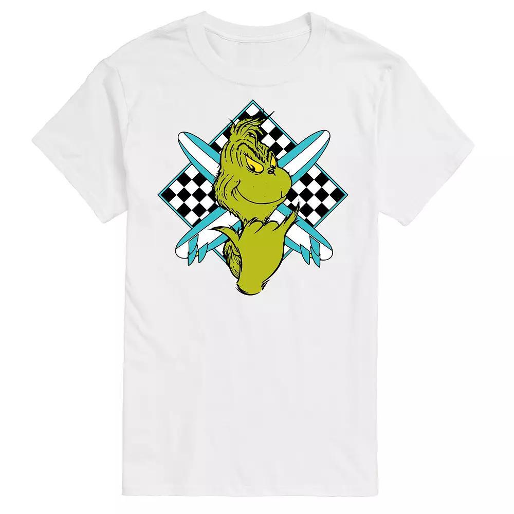 Men's Dr. Seuss The Grinch Grinch Crossed Surfboards Graphic Tee,  Product Image